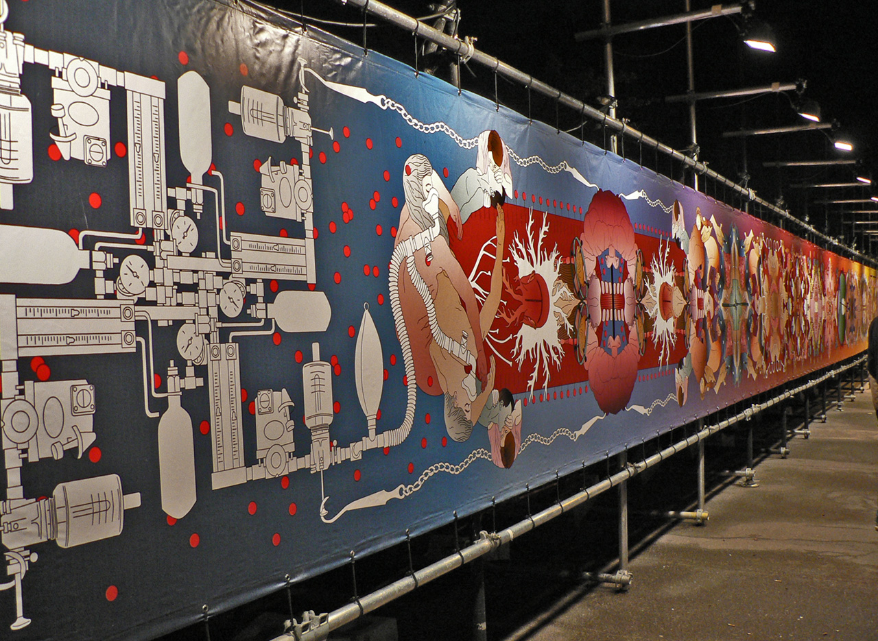 Print on PVC | 2500 x 120 cm | Installation view, Kampnagel, Hamburg | 2011